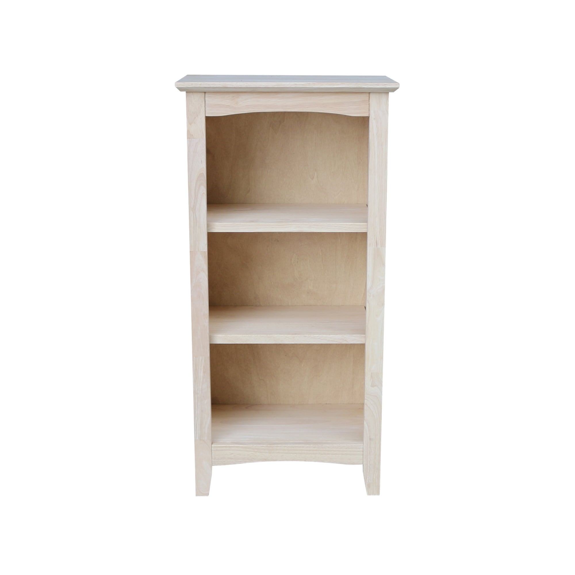 International Concepts Narrow Shaker 60-in Solid Wood Tower Bookcase