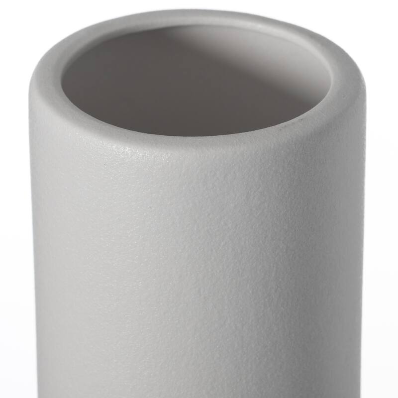 Decorative Modern Ceramic Cylinder Shape Table Vase Flower Holder with Rope