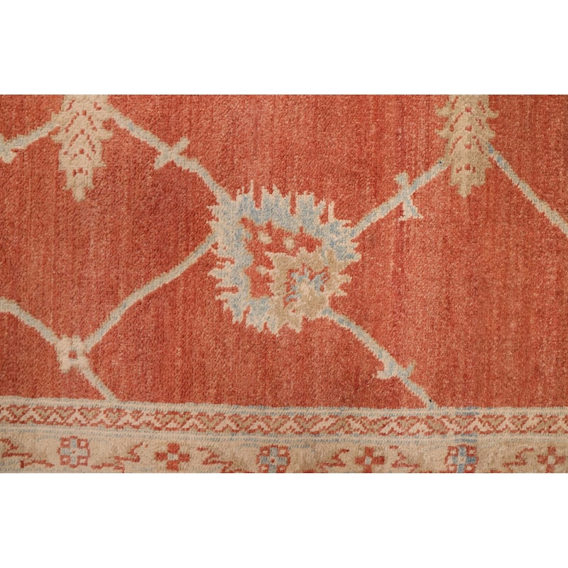 ECARPETGALLERY Hand-knotted Peshawar Oushak Copper Wool Rug - 8'10 x 11'9