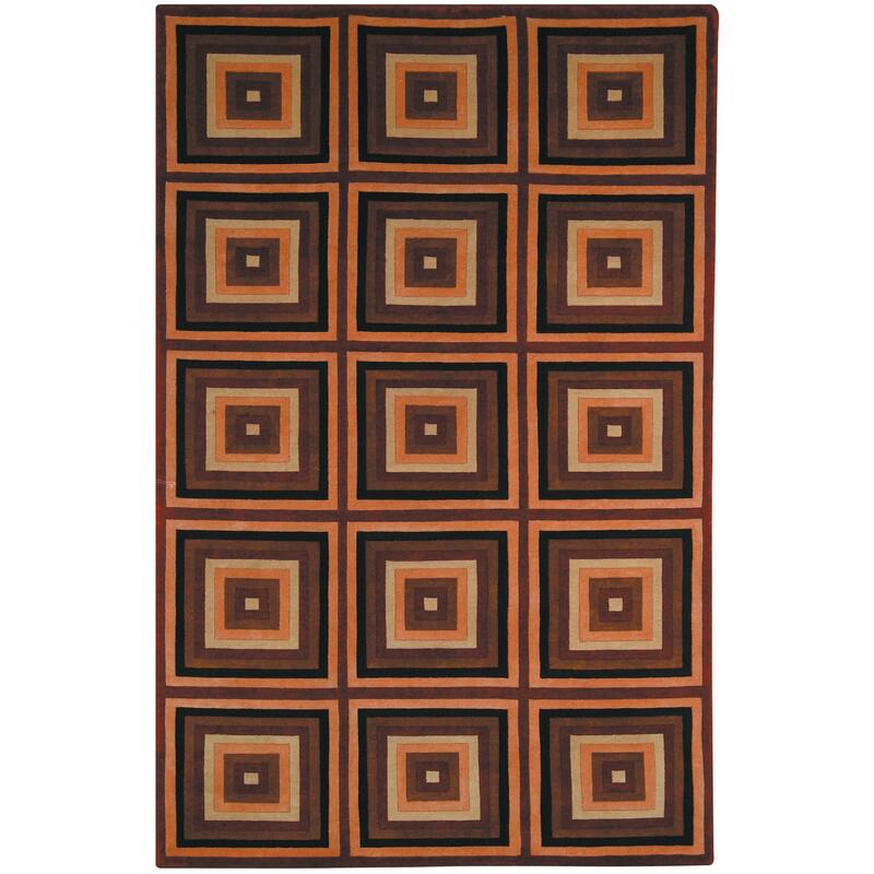 SAFAVIEH Hand-knotted La Carta Pile Begum Modern Wool Rug - 3' x 5' - Multi - Rectangle