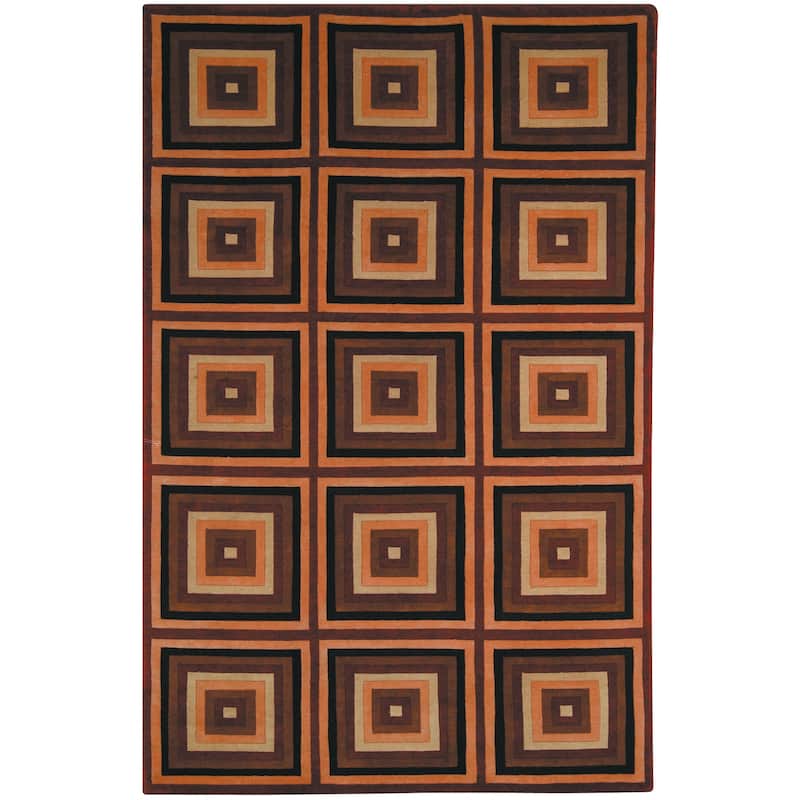 SAFAVIEH Hand-knotted La Carta Pile Bjorg Modern Wool Rug - 3' x 5' - Assorted