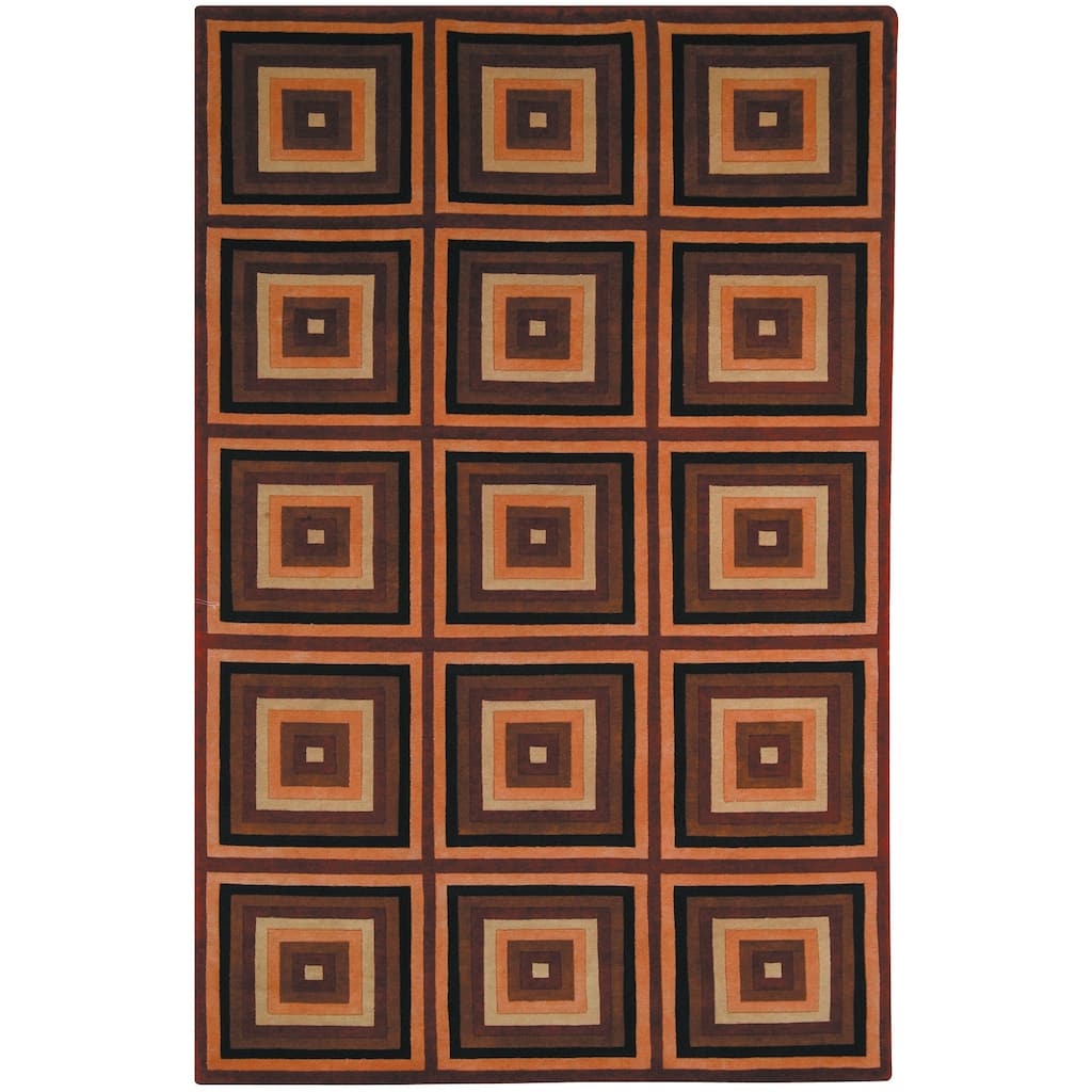 SAFAVIEH Hand-knotted La Carta Pile Bjorg Modern Wool Rug