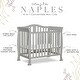 preview thumbnail 4 of 6, Dream On Me Addison 4-in-1 Convertible Mini Crib, Cool Grey