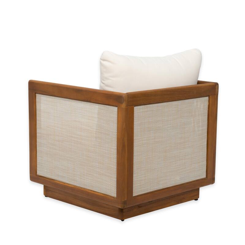 Christopher Knight Home - Calliope Acacia Wood 6 Piece Outdoor Chat Set