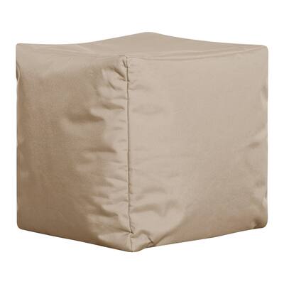 Sitting Point Oxford Fabric Cube Brava Pouf