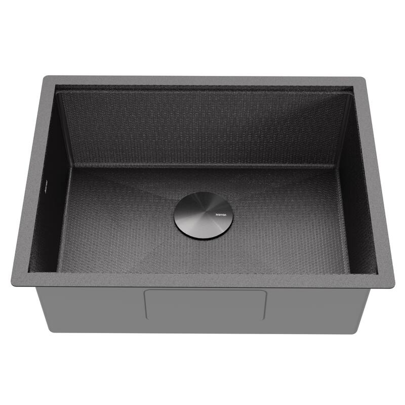 Matrix 24" Undermount Workstation 16 Gauge Single Bowl Stainless Steel Kitchen Sink with Accessories