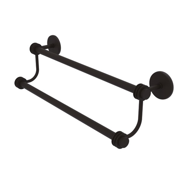 Allied Brass Satellite Orbit Two Double Towel Bar with Dotted Accent