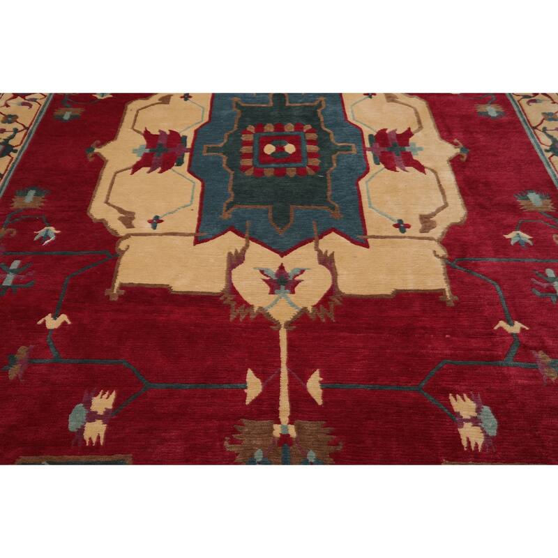 8'11''x12'7'' Hand Knotted Wool Tibetan Craft Plush Pile Tufenkian Rug - 8' 11'' x 12' 7''