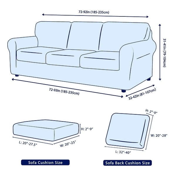 Couch cover for on sale couch with back cushions