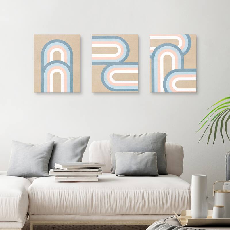 Double the Rainbow 1, Double the Rainbow 2, Rainbow Connection by Dominique Vari Canvas Art Prints