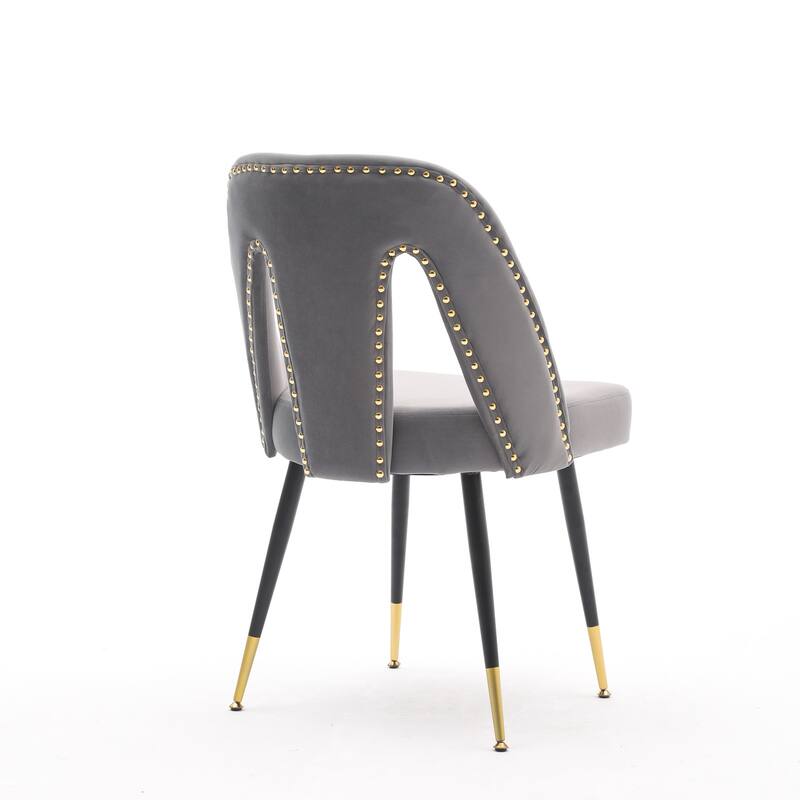 Contemporary Velvet Upholstered Dining Chair