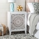 preview thumbnail 31 of 38, SAFAVIEH Thea Single-door Carved Nightstand
