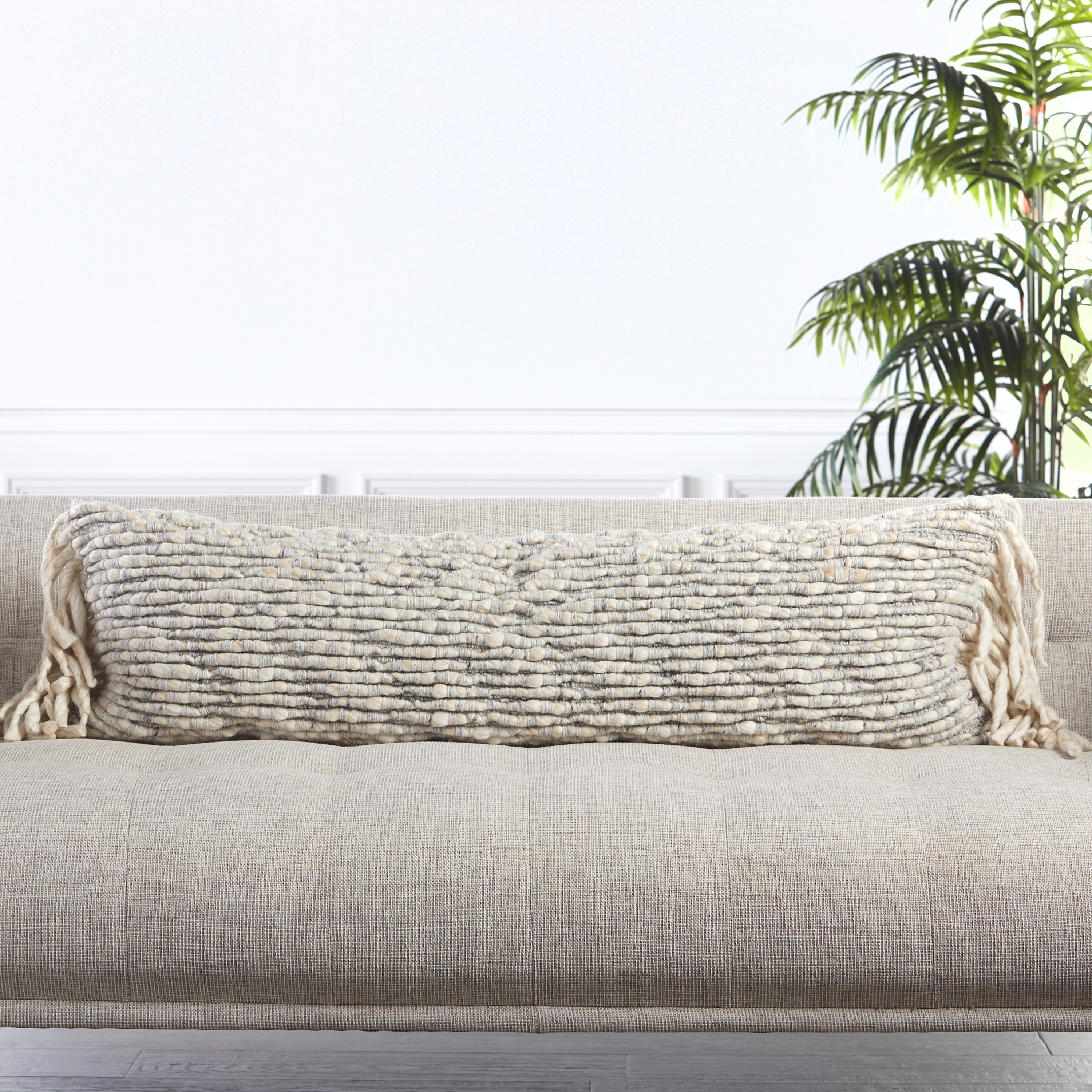 Clea Textured Lumbar Pillow