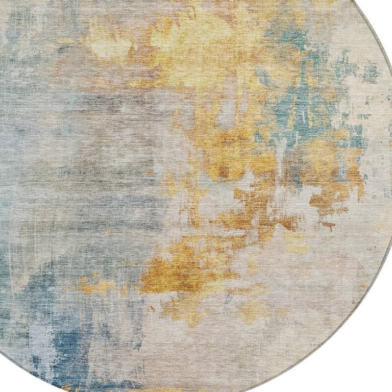 HomeRoots Abstract Transitional Rectangle Outdoor Rug