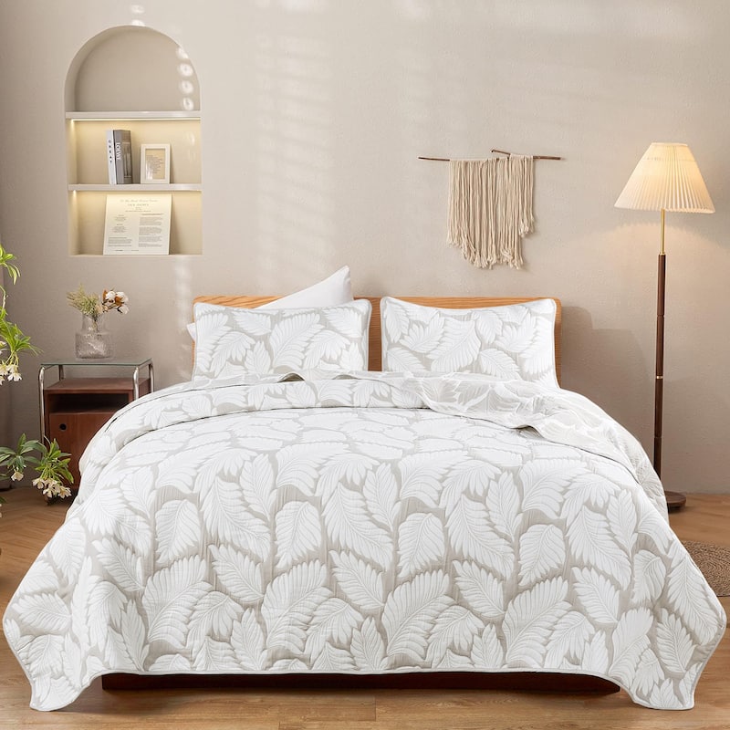 Home Soft Things 3 Piece Matelasse Jacquard Bedcover Set