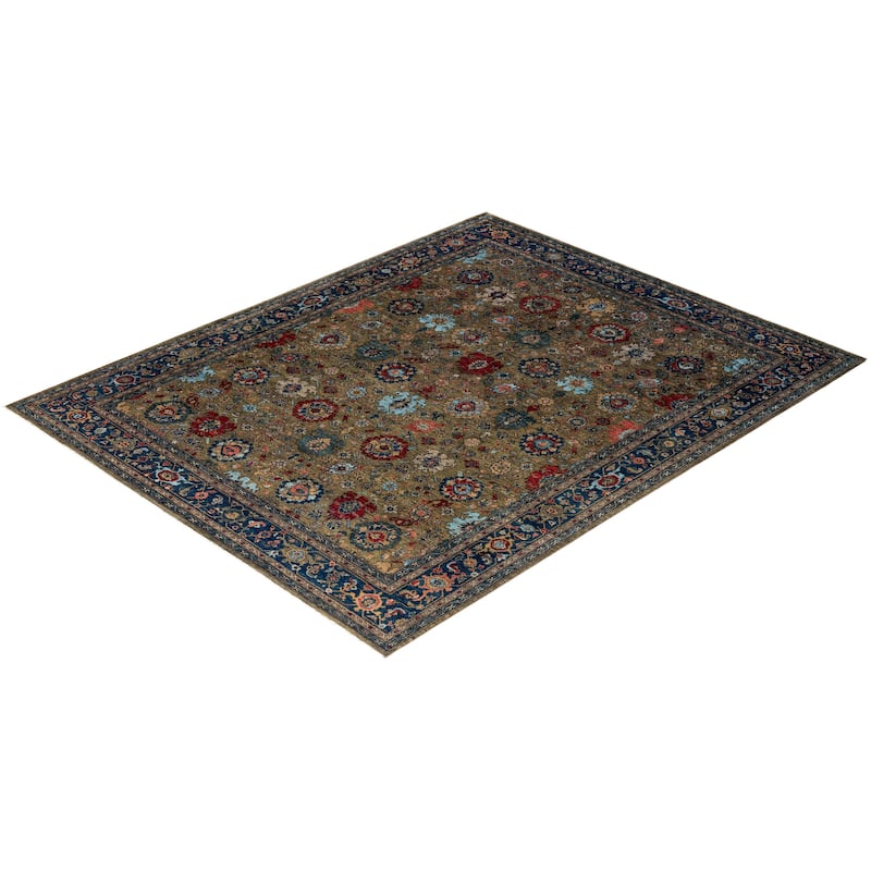 Serapi One-of-a-Kind Hand-Knotted Area Rug - Brown, 9' 2" x 11' 6" - 9' 2" x 11' 6"