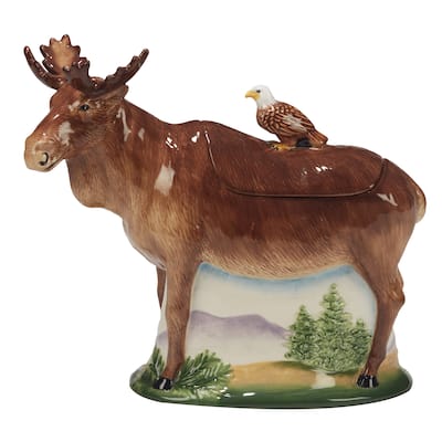 Certified International Mountain Summit 3-D Moose Cookie Jar - 52 oz.