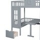 preview thumbnail 20 of 38, Full over Full Bunk Bed With Changeable Table,Bunk Bed Turn into Upper Bed and Down Desk