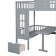 preview thumbnail 20 of 38, Modern Design Full Over Full Bunk Bed with Changeable Table,Solid Wood Construction and Storage Staircase