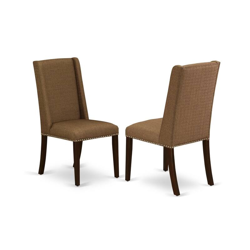 3-Piece Mahogany Finish Solid Wood Top - Dining Room Set - Seats 4