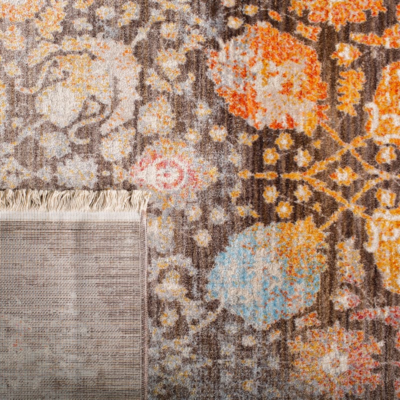 SAFAVIEH Vintage Persian Barbora Oriental Polyester Rug with Fringe