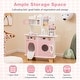 preview thumbnail 8 of 8, Costway Wooden Kids Kitchen Playset Pretend Play Kitchen with Coffee - See Details