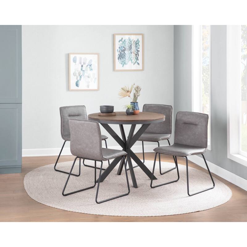 Carbon Loft Lyonne Industrial Dining Chair (Set of 2) - N/A