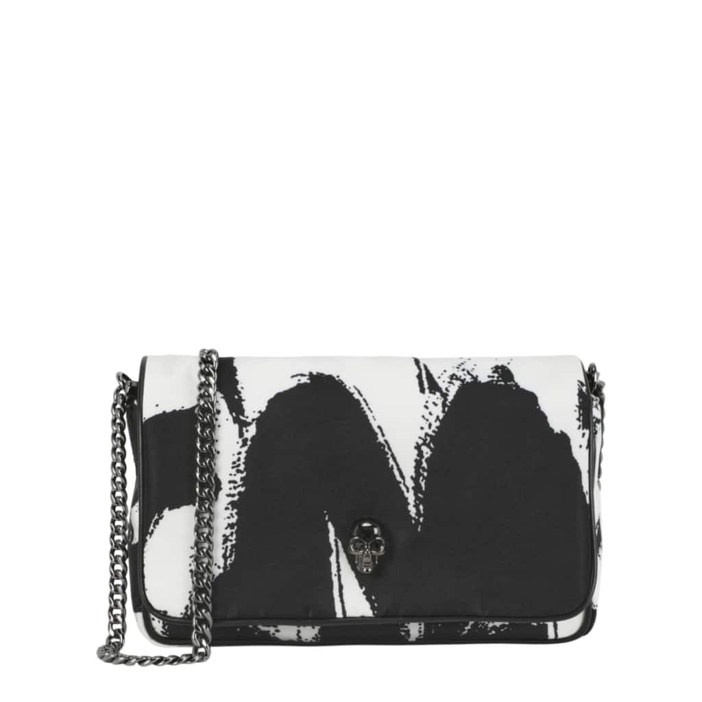 Alexander McQueen Small Graffiti Skull Shoulder Bag