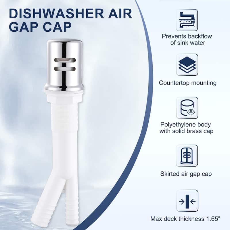WOWOW Dishwasher Air Gap Cover for Kitchen Sink - N/A