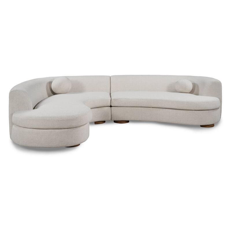 Classic Home Concord Upholstered Fabric Sectional Sofa
