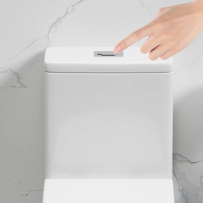 1.1/1.6 GPF Tornado Flush One-Piece Toilet with Comfort Chair Seat ADA Height 17",Powerful & Quiet Dual Flush Modern Toilet