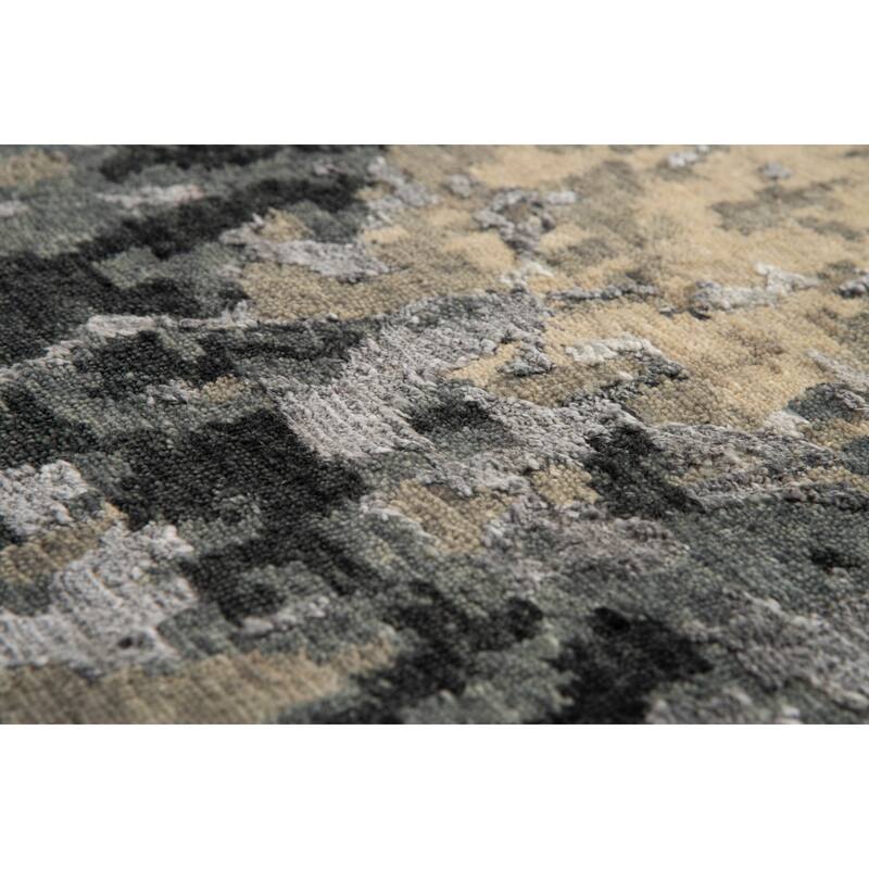 Alora Decor Noble Abstract Hand-knotted Wool Blend Rug