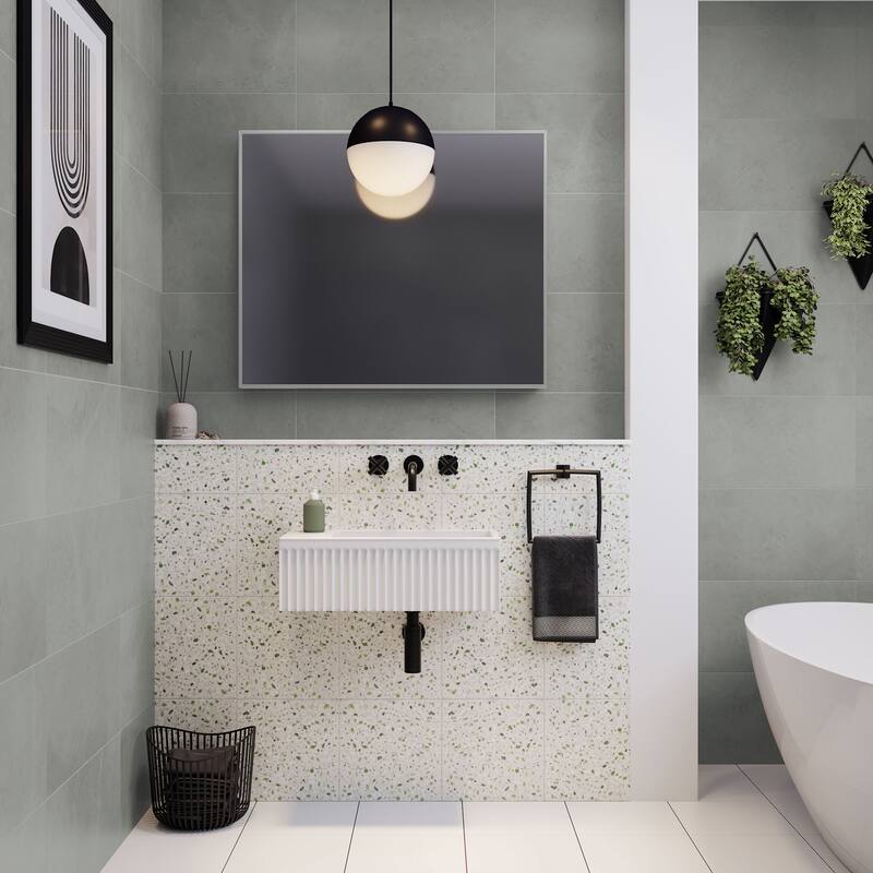 Swiss Madison SM-WS355 Delice 24" Rectangular Stone Composite Wall