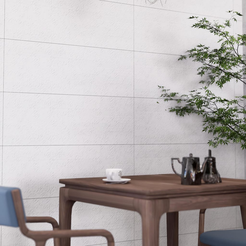 Merola Tile Lumiere Grecque Blanco 11-3/4" x 35-3/8" Ceramic Wall Tile