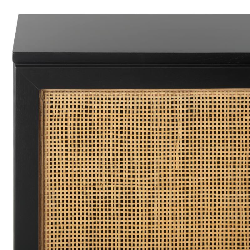 SAFAVIEH Tabetha 2-Shelf Rattan Sideboard - 54 In. W x 15 In. D x 33 In. H - 54Wx15Dx33H