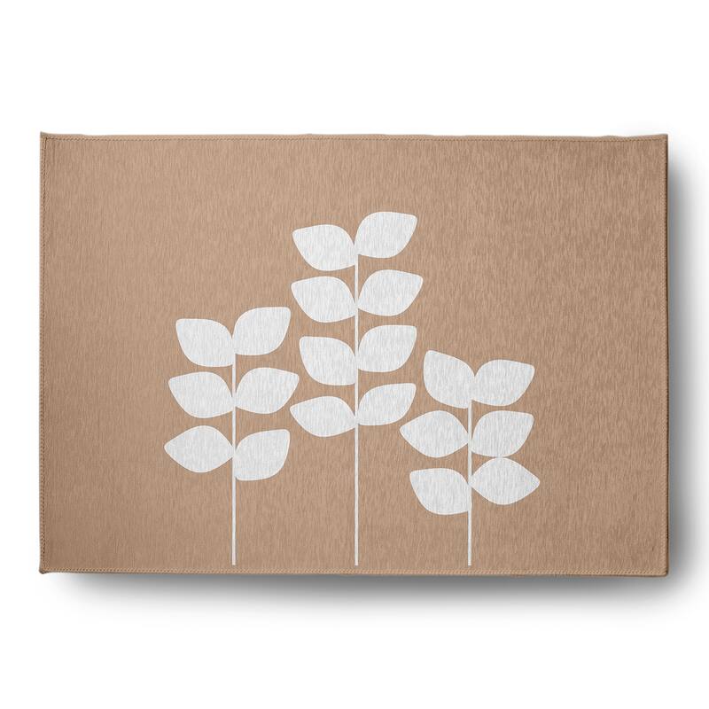 Simple Stems Spring Chenille Indoor/Outdoor Rug - Pepper - 5' x 7'