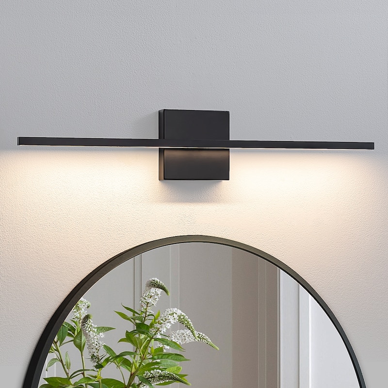 Modern Vanity Lighting Fixtures 24/30/39 inch Bathroom Vanity Lights Over Mirror Wall Sconce for Bathroom - 24-Inch - Black