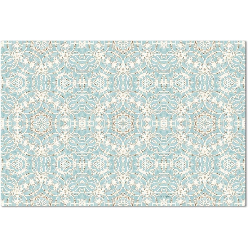 Elegance Deco-Floormat, Decorative Mat, Designer Rug, Waterproof, Low Profile, Eco-Friendly Non Slip, Made in The USA (3' x 2') - Multi-Color