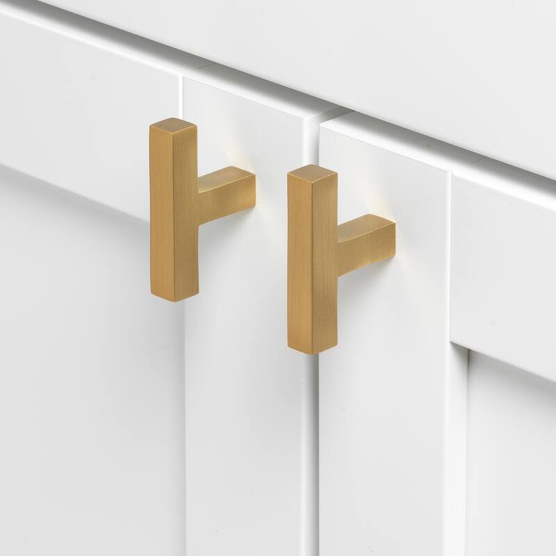 GlideRite 2-Inch Solid Square Cabinet T-Knob
