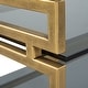 preview thumbnail 6 of 4, Uttermost Stacked Up Gray Glass Console Table - 40"W x 33"H x 16"D