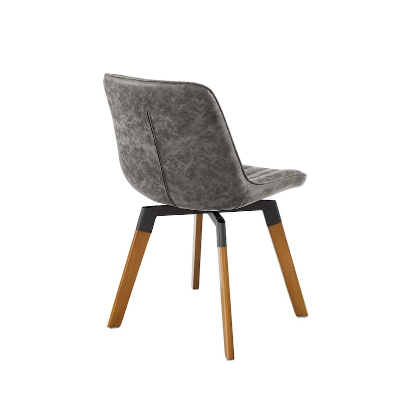 Art Leon Rustic Swivel Dining Chair (Set of 2)