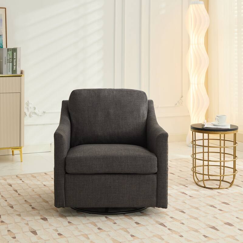 Modern 30.3" Upholstered Accent Chair with USB and Side Pocket for Living Room