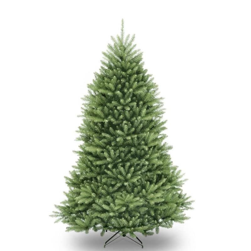Artificial Christmas Tree, Premium Unlit Hinged Design for Holiday Home Decor - 9 Foot