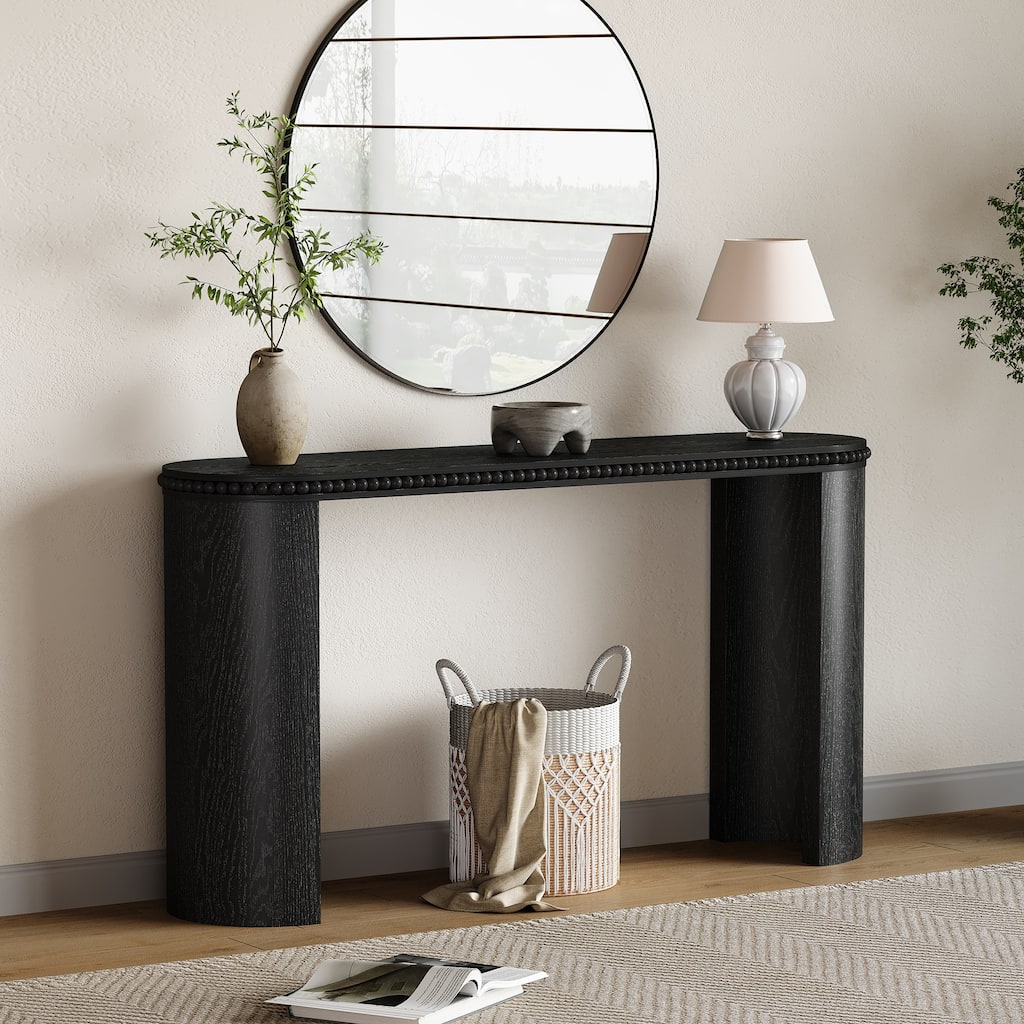 Christopher Knight Home- Alaric MDF Console Table with Beaded Trim