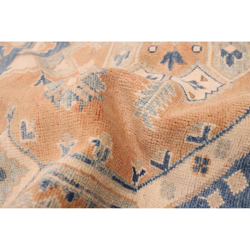 ECARPETGALLERY Hand-knotted Finest Ghazni Copper Wool Rug - 6'9 x 8'11