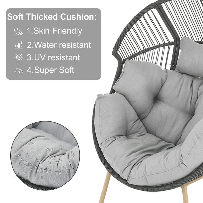 Pocassy Outdoor Egg Chair Garden Funiture