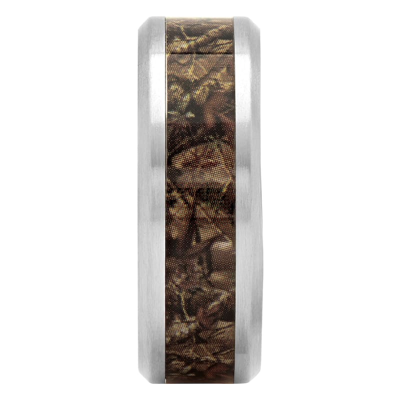 Steel Nation Stainless Steel Camouflage 8mm Band
