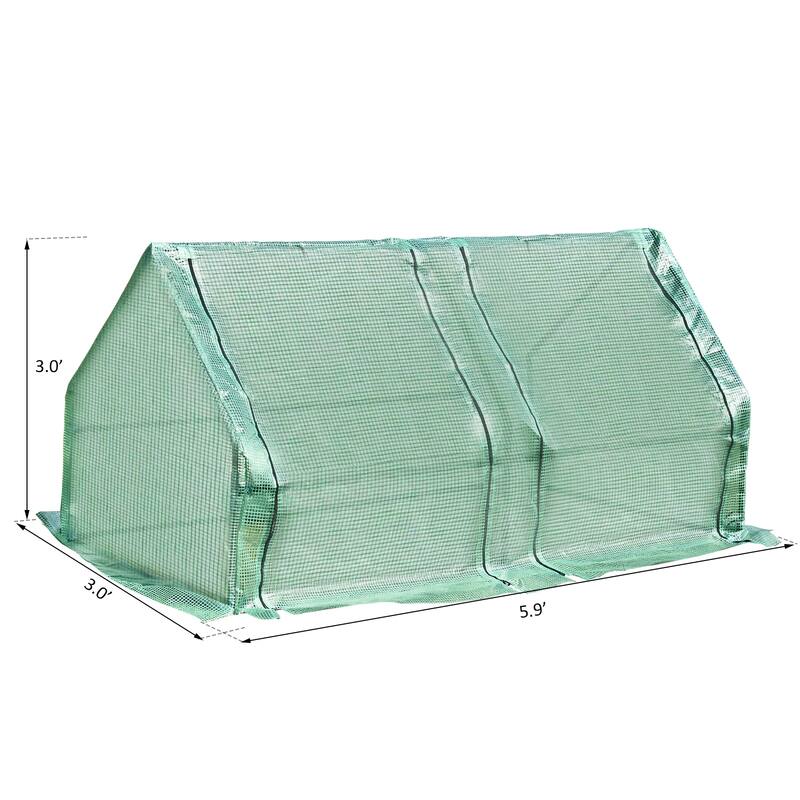 Outsunny Outdoor Portable Flower Plant Garden Greenhouse Kit