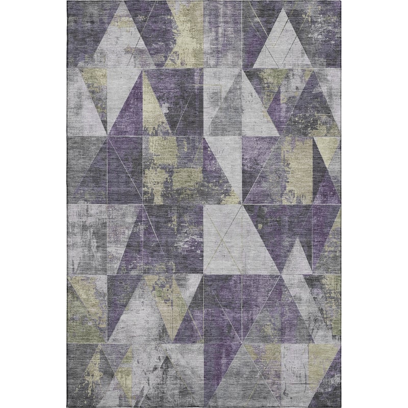 Premium Washable Super Soft Contemporary Mosaic Mayfield Rug