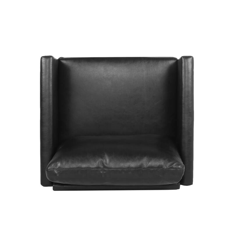 Chandler Faux Leather Club Chair by Christopher Knight Home